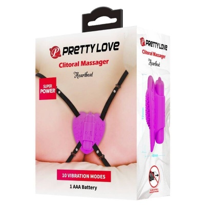 Pretty Love Heartbeat Clitoris Massager 10 Mode Purple - image 9