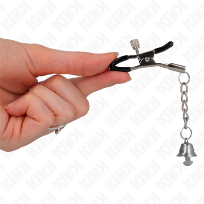 KINK Silver Bell Pendant Nipple Clamps 6cm - image 4