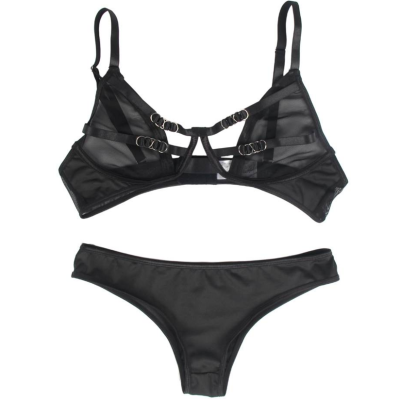 Subblime Two-Piece Transparent Bra and Panties Set S/M - image 11