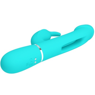 Pretty Love Kampas Rabbit Vibrator Tongue Aqua Green - image 4