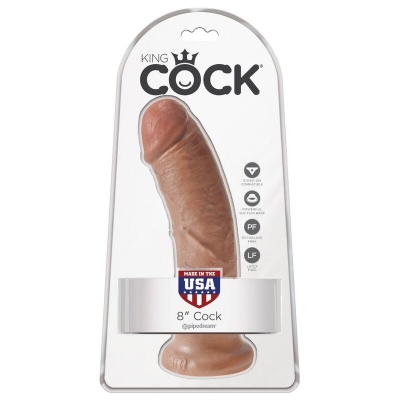 King Cock Realistic Penis 19.5cm Caramel - image 6