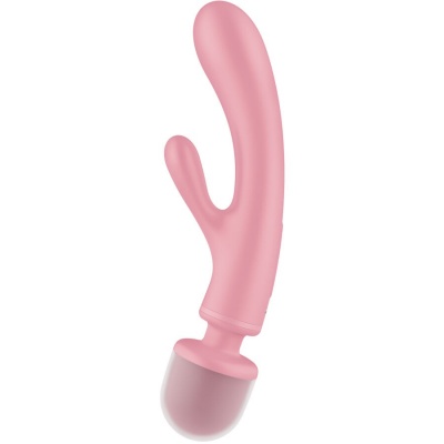 Satisfyer Triple Lover Rabbit Vibrator Pink - image 3
