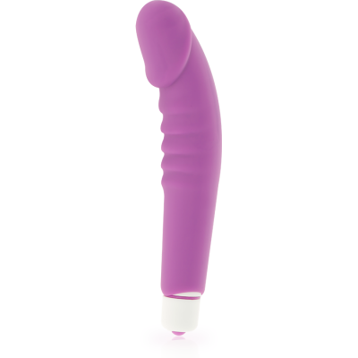 Dolce Vita Realistic Pleasure Purple Silicone Vibrator - image 3