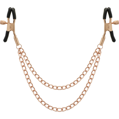Coquette Chic Desire - Fantasy Metal Nipple Clips With Chain - image 4
