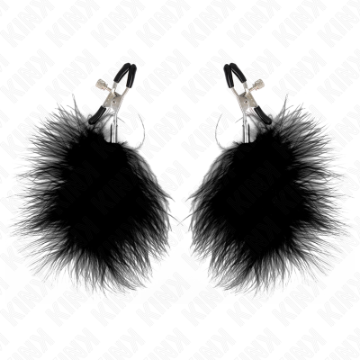 KINK Feather Nipple Clamp Black 7cm - image 2