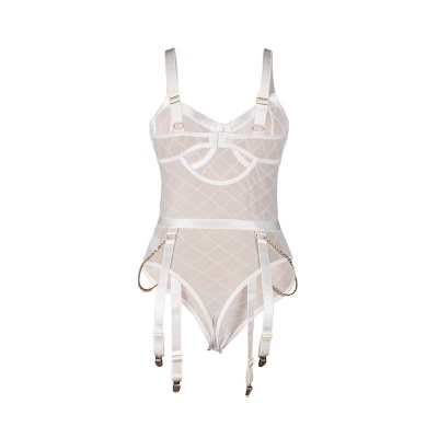 Subblime Body with Chains & Garter Belt White L/XL - image 6