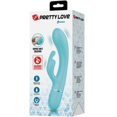 Pretty Love Scocco Rabbit Vibrator Turquoise - image 11