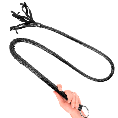 Kink Long Shiny Pvc Whip 138 Cm - image 1