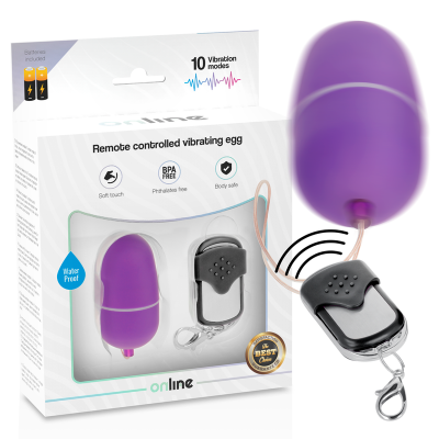 Online Remote Control Vibrating Egg M Purple - image 2
