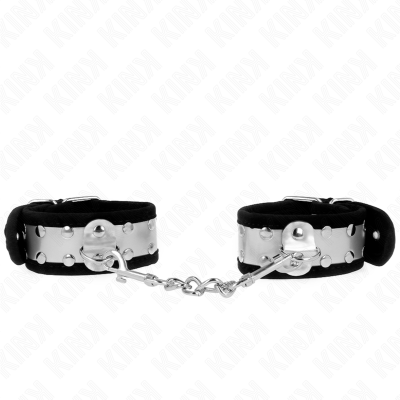 Kink Thin Wrist Restraints Black Silver 30CM - image 2