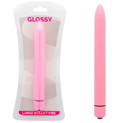 Glossy Slim Vibrator Pink - image 1