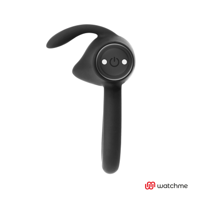 Black&Silver Agron Remote Control Penis Ring WatchMe - image 4