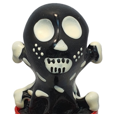Condomerie Handpainted Novelty Skull Black Condomerie Handpainted Novelty Skull Black