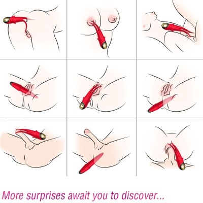 Armony Shadow Red Double-Head Teasing Vibrator - image 2