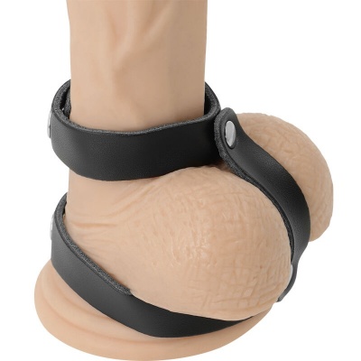 Darkness Adjustable Leather Cock Ring - image 2