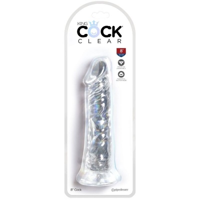 King Cock Clear Realistic Penis 19.7cm Transparent - image 4