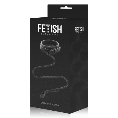 Fetish Submissive Neoprene Collar with Leash - image 12
