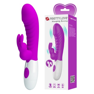 Pretty Love - Naughty Bunny Purple Vibrator - image 2