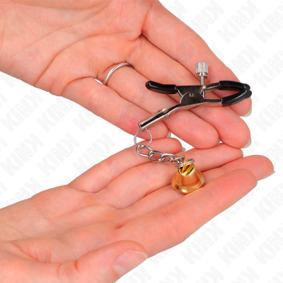 KINK Gold Bell Pendant Nipple Clamps 6cm - image 3