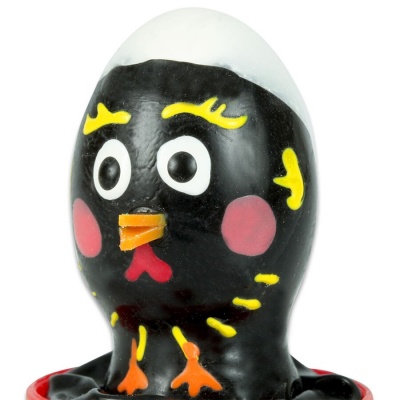 Condomerie Hand-Painted Novelty Condom Chicken Black