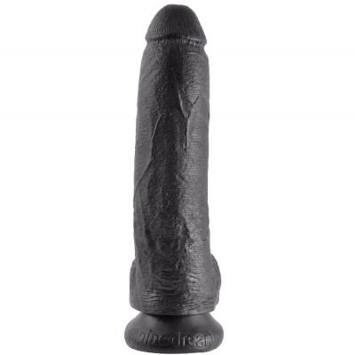 King Cock Dildo Black Balls 22.9 CM