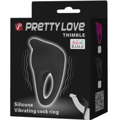 Pretty Love Thimble Vibrator Ring Black - image 8
