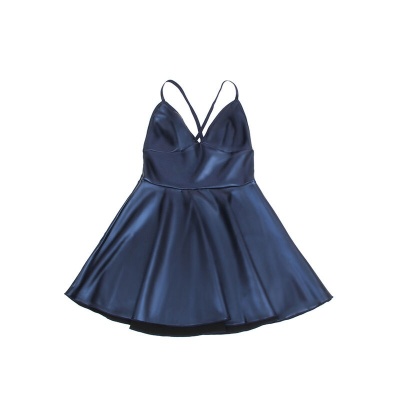 Subblime Blue PU Leather Strappy Nightgown L/XL - image 6