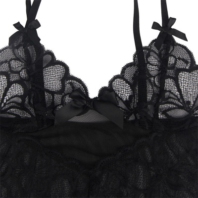 Subblime Babydoll Adjustable Straps Lace Black S/M - image 8