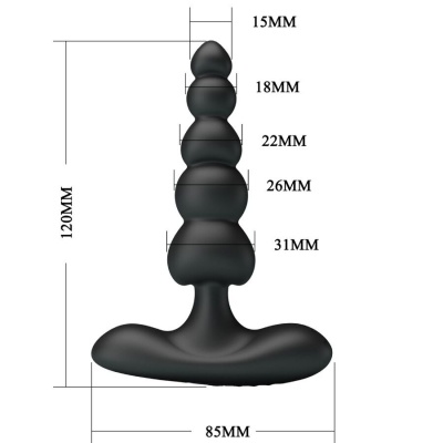 Pretty Love Corban Anal Vibrator 10 Functions Black - image 7