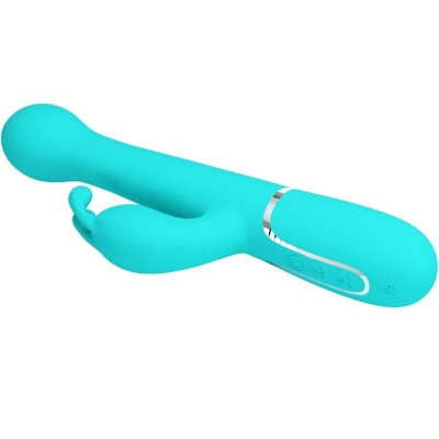 Pretty Love Dejon Rabbit Vibrator 3-in-1 Aqua Green - image 3