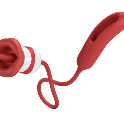 Romance Alyss Red Mouth Vibrator - image 2