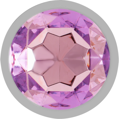 Intense - Aluminum Metal Anal Plug With Violet Crystal Size L - image 3