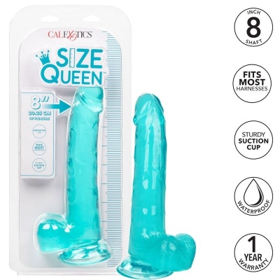 Calexotics Size Queen Dildo Blue 20.3cm - image 2