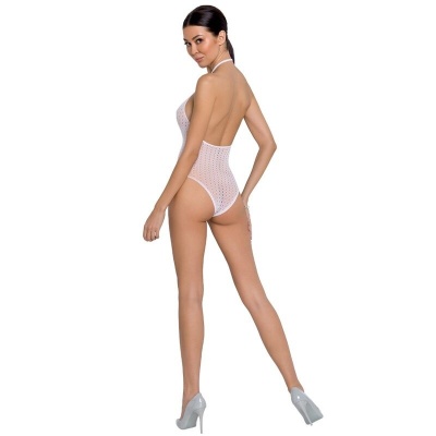 Passion BS088 Mesh Bodystocking White - image 2