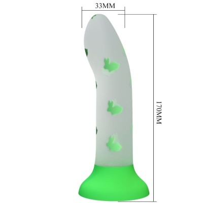 Pretty Love Magical Nightfall Luminous Dildo, Green