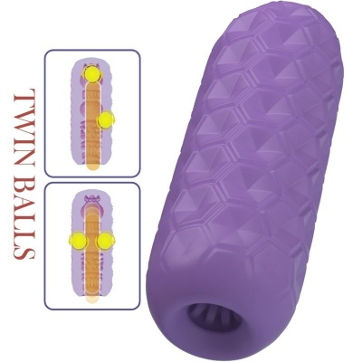 Pretty Love Twin Balls Masturbator Purple - image 5