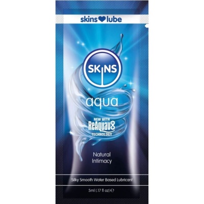 Skins Aqua Water Based Lubricant Single Dose 5ml - image 1