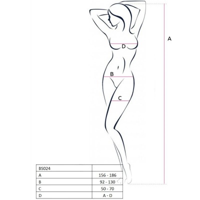 Passion Woman Bs024 Bodystocking Black One Size - image 3