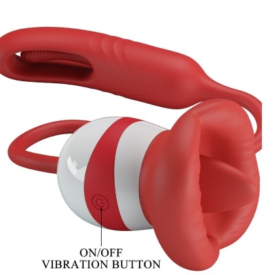 Romance Alyss Red Mouth Vibrator - image 6