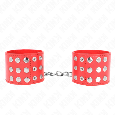 Kink Wrist Restraints with Snap, Red - image 2