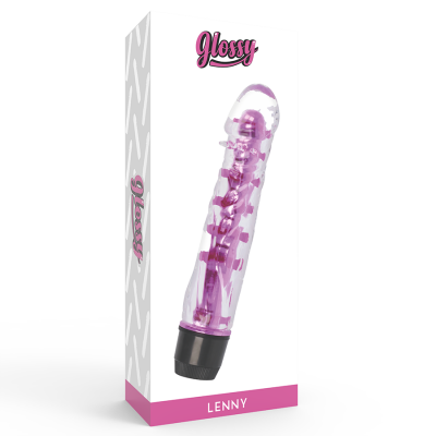 Glossy Lenny Pink Vibrator - image 4