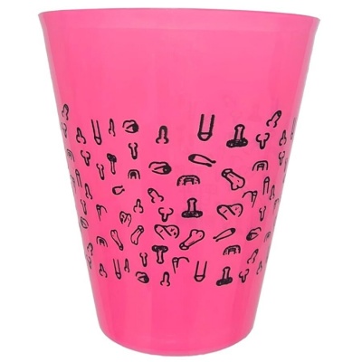 Diablo Picante Fuchsia Cup 500ml with Penises Diablo Picante Fuchsia Cup 500ml with Penises