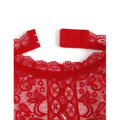 Subblime Open Cup Bodysuit Red S/M - image 7