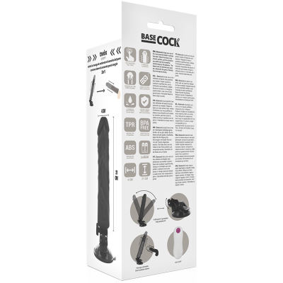 Basecock Realistic Vibrator Black 21 cm - image 4