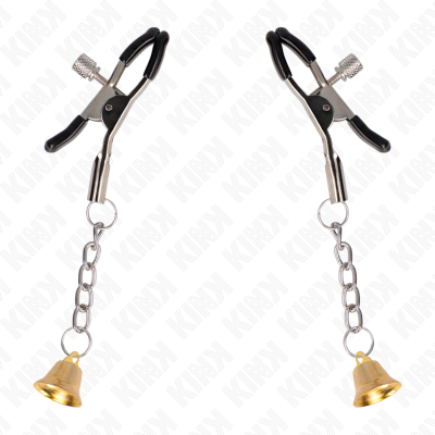 KINK Gold Bell Pendant Nipple Clamps 6cm - image 2