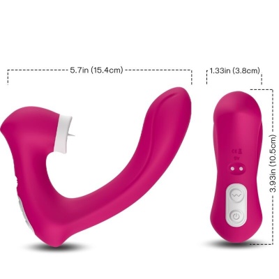 Armony Secretkiss Curved Clitoral Stimulator Fuchsia - image 3
