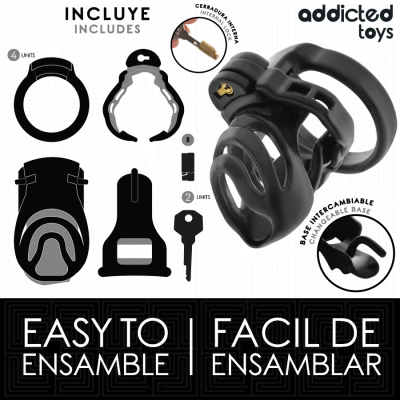 Addicted Toys Locked Eternal Lock Penis Cage 9cm - image 4