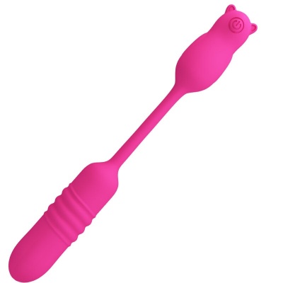 Pretty Love Nobikuma Pink Silicone Vibrating Bullet - image 3