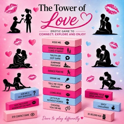 Diablo Picante Love Tower - Wooden Block Game