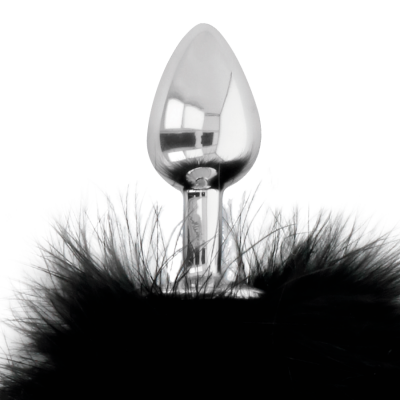 Darkness Anal Plug with Tail Black 7 CM - image 3